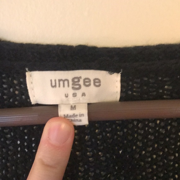 Long Knit Open Cardigan Polka Dot - Picture 4 of 7